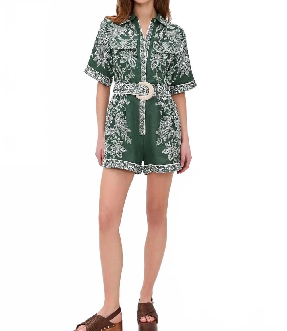NEW FARM RIO miranda romper in green